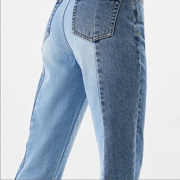 PacSun high rise two tone 90’s straight leg jeans size 24 - Picture 3 of 10